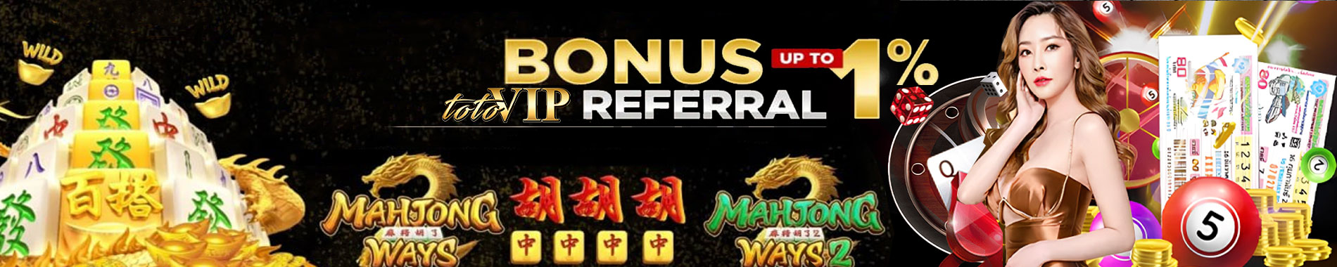 Bonus Refferal 1% Totovip